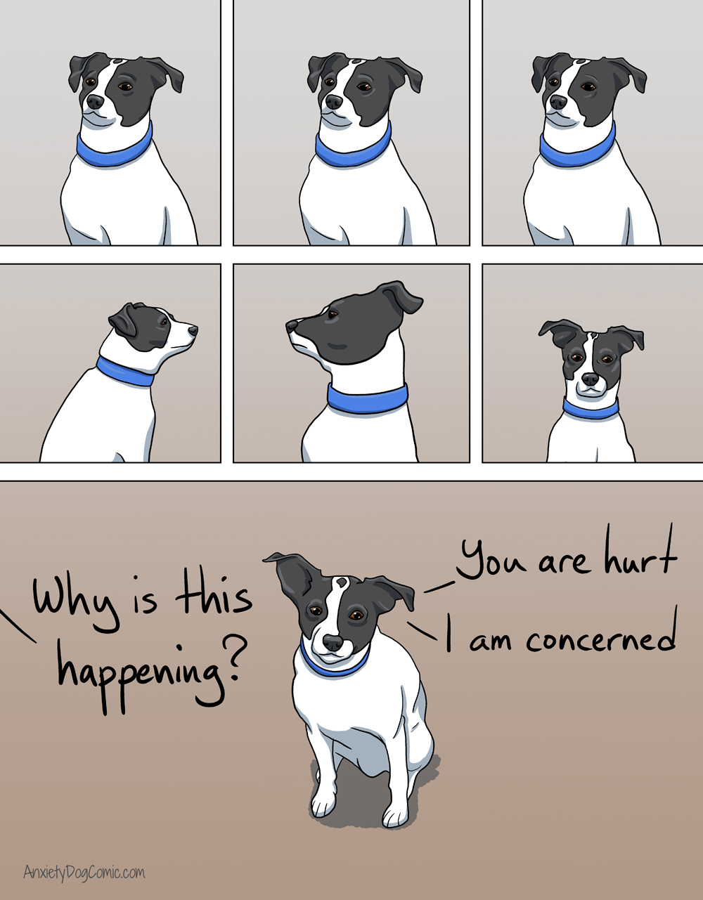 The staring will help